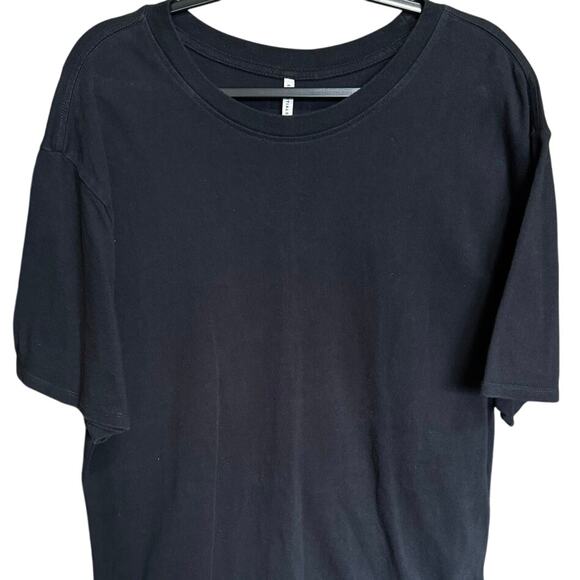 Essentials Fear Of God FOG Oversized Tee Shirt Split Hem Crewneck Black Size XL - Picture 3 of 10